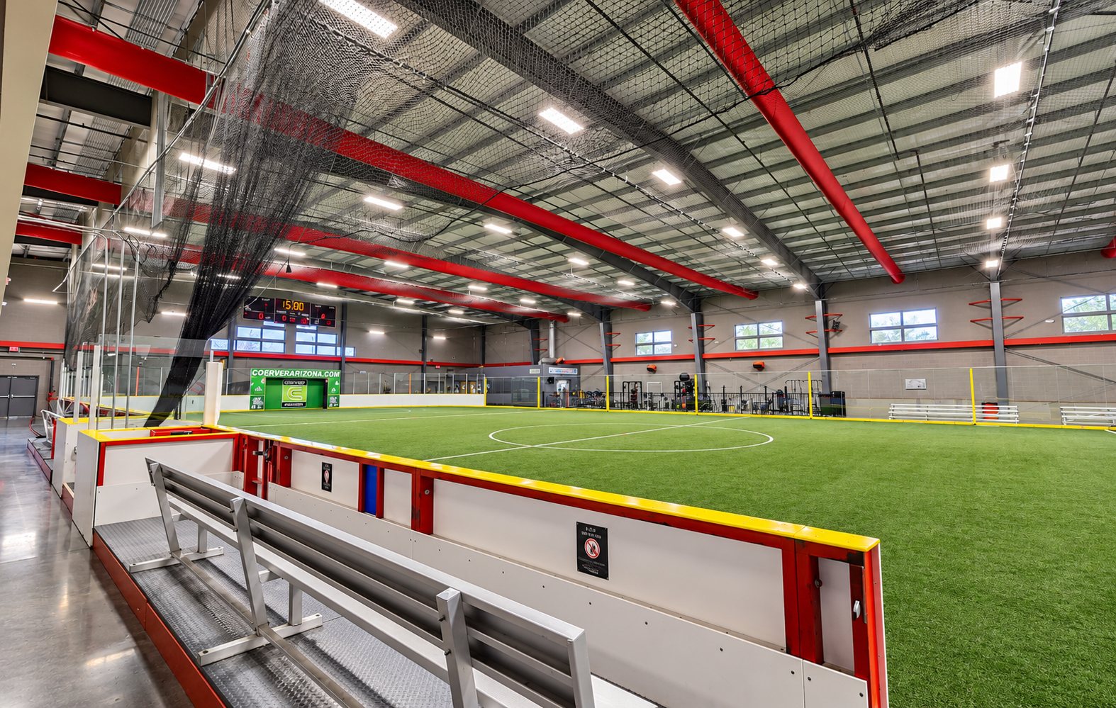 Inside the ASC indoor arena